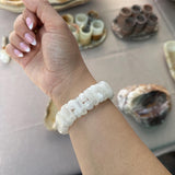 Chunky Stretchy Onyx Bracelet | Natural Stone | Neutral Luxury Jewelry