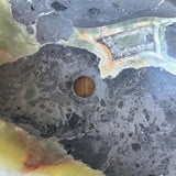Rustic Green Onyx Bathroom Vessel Sink | Luxury Sink | Unique Hand Carved Onyx Vanity Sink – Natural Stone Bathroom Sink