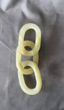 Handmade Marble Chain Decor, Natural Stone Link Sculpture, Luxury Coffee Table Accent, Modern Shelf Decor, High End Home Styling