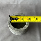 Juego de Salsas de 3 Piezas de Piedra Volcánica con Cucharas de Madera y Bandeja de Mármol - Juego de Servir Hecho a Mano de Piedra Natural