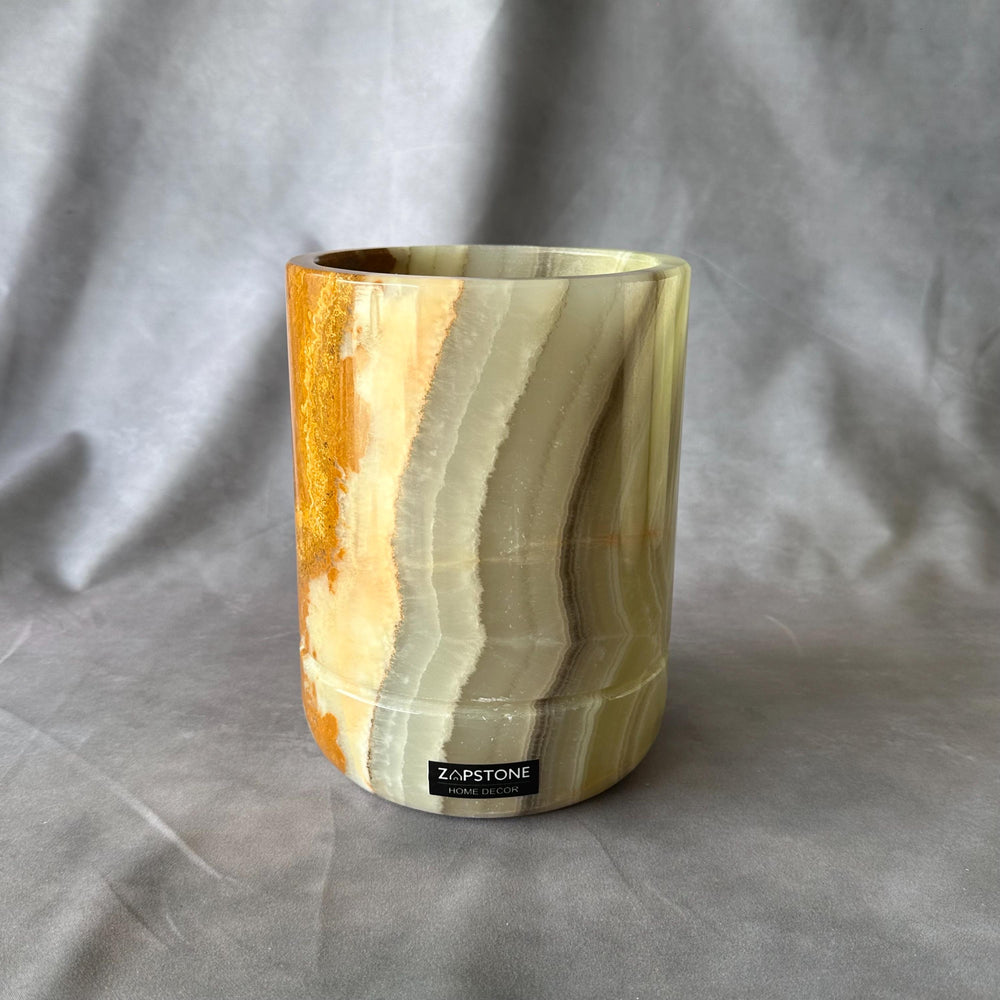 Marble and Onyx Wine Chiller | Natural Stone Bottle Cooler | Luxury Statement Piece