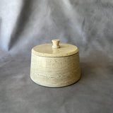 Travertine Jewelry Box, Handmade Stone Container, Luxury Cotton Round Holder, Vanity Decor, Hand Carved Trinket Box