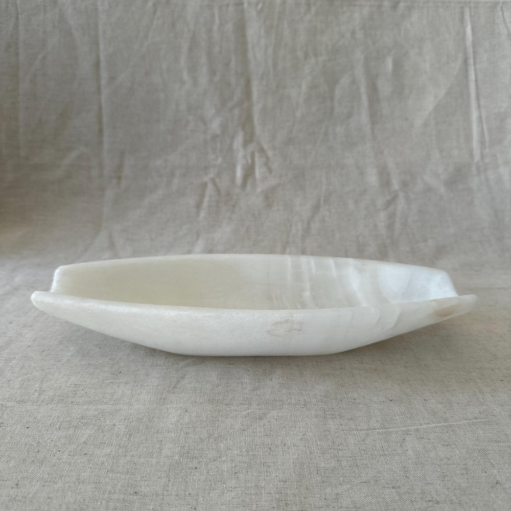 Natural Onyx Canopy Bowl – Luxury Stone Centerpiece, Minimalist Coffee Table Decor, Modern Organic Home Accent