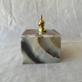 Green Onyx Jewelry Box – Handmade Stone Trinket Box – Luxury Crystal Storage Jar – Unique Gift