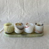 Onyx & Marble Tequila Set, Handmade Mezcalero Set, Luxury Stone Shot Glass Set, Modern Bar Decor, Unique Gift for Him