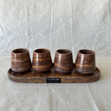 Onyx & Marble Tequila Set, Handmade Mezcalero Set, Luxury Stone Shot Glass Set, Modern Bar Decor, Unique Gift for Him