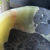 Rustic Green Onyx Bathroom Vessel Sink | Luxury Sink | Unique Hand Carved Onyx Vanity Sink – Natural Stone Bathroom Sink