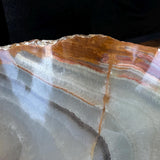 Green Onyx Bathroom Vessel Sink | Live Edge Luxury Sink | One-of-a-Kind Hand Carved Onyx Bowl Sink – Natural Stone Bathroom Basin