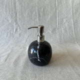 Black Marble Soap Dispenser – Luxury Bathroom Decor, Modern Stone Lotion Pump, Minimalist Vanity Accessory