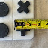 Marble Tic Tac Toe Game | Black & White Stone Board Game | Modern Coffee Table Decor | Handmade Luxury Gift | Minimalist Home Decor