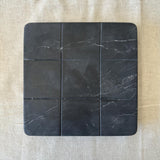 Marble Tic Tac Toe Game | Black & White Stone Board Game | Modern Coffee Table Decor | Handmade Luxury Gift | Minimalist Home Decor