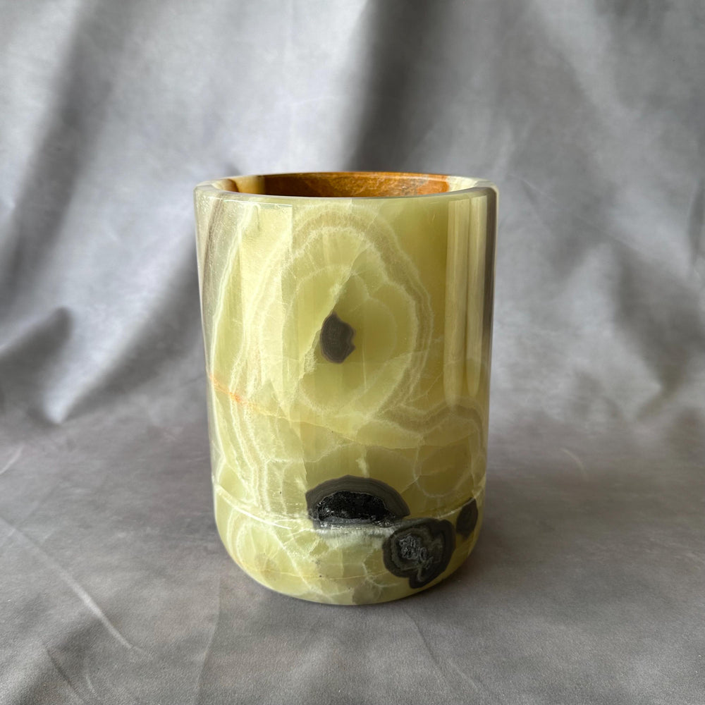 Marble and Onyx Wine Chiller | Natural Stone Bottle Cooler | Luxury Statement Piece