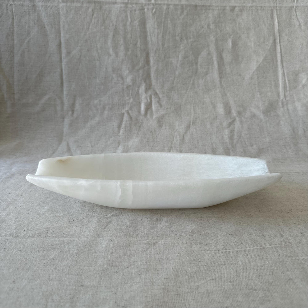 Natural Onyx Canopy Bowl – Luxury Stone Centerpiece, Minimalist Coffee Table Decor, Modern Organic Home Accent
