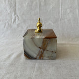 Green Onyx Jewelry Box – Handmade Stone Trinket Box – Luxury Crystal Storage Jar – Unique Gift