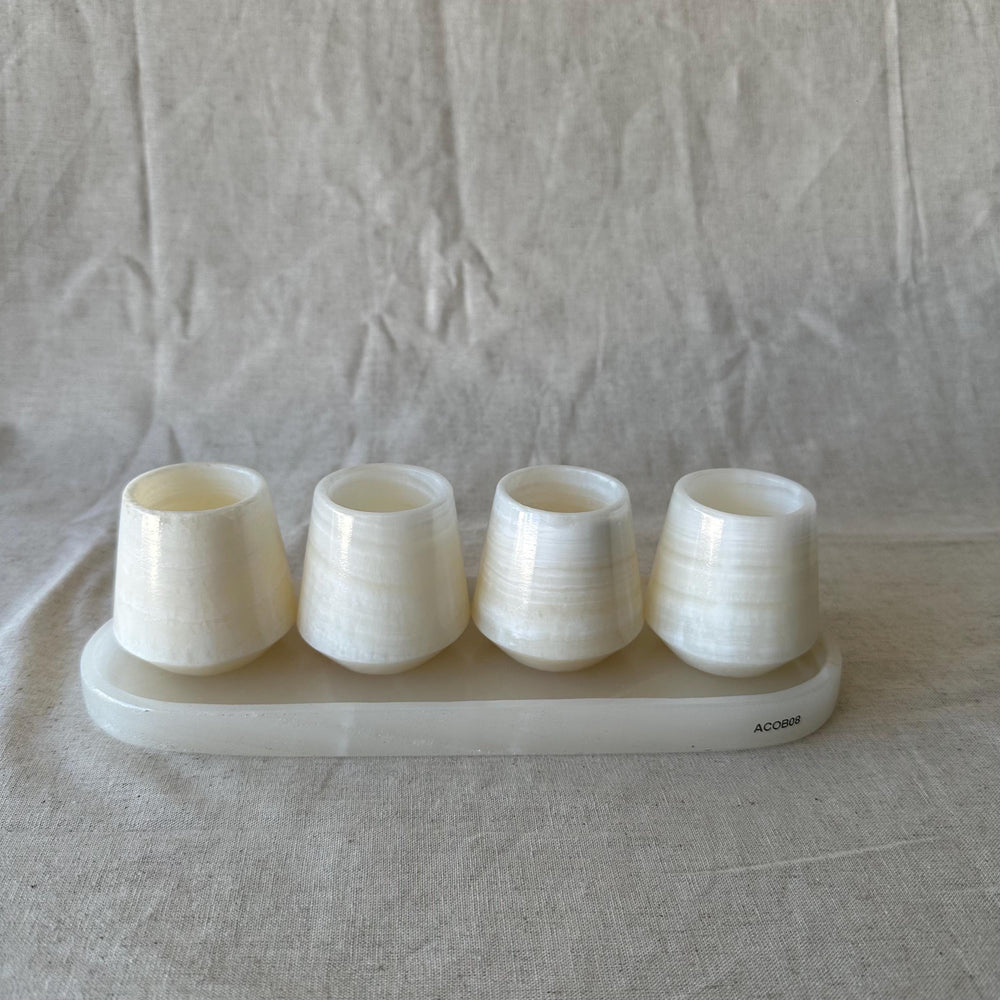 Onyx & Marble Tequila Set, Handmade Mezcalero Set, Luxury Stone Shot Glass Set, Modern Bar Decor, Unique Gift for Him