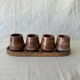 Onyx & Marble Tequila Set, Handmade Mezcalero Set, Luxury Stone Shot Glass Set, Modern Bar Decor, Unique Gift for Him