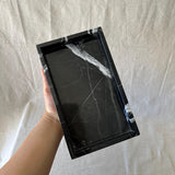 Natural Black Marble Organizer Tray for Keys, Jewelry, and Accessories