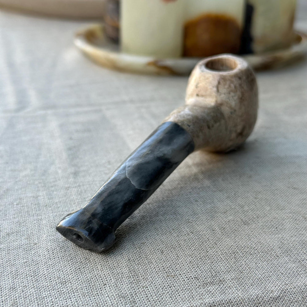 Tobacco Pipe Travertine & Marble | Luxury Natural Stone Pipe