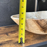 Lavabo de Ónix Beige | Lavabo de Piedra Natural | Lavabo Vessel de Baño | Lavabo de Tocador Hecho a Mano | Palangana de Lujo en Tonos Terrosos | Lavabo Tipo Cuenco | Wabi Sabi