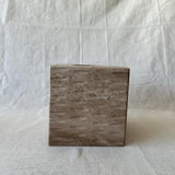 Beige Travertine Bathroom Set – 6 Piece Handmade Luxury Bath Accessories, Soap Dispenser, Tray, Toothbrush Holder, Tissue Box, Garbage Can