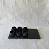 Black Marble Tequila Set | Handmade Mezcalero Set, Luxury Stone Shot Glass Set, Bar Decor, Unique Gift for Him