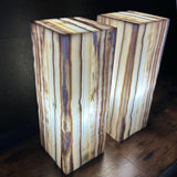 Handmade Pair of Onyx Table Lamps | Luxury Bedside Table Lamp | High End Bedside Decor | Modern Elegant Home Lighting