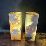 Handmade Pair of Onyx Table Lamps | Luxury Bedside Table Lamp | High End Bedside Decor | Modern Elegant Home Lighting