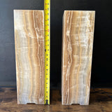 Handmade Pair of Onyx Table Lamps | Luxury Bedside Table Lamp | High End Bedside Decor | Modern Elegant Home Lighting | Earthy Decor