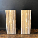 Handmade Pair of Onyx Table Lamps | Luxury Bedside Table Lamp | High End Bedside Decor | Modern Elegant Home Lighting