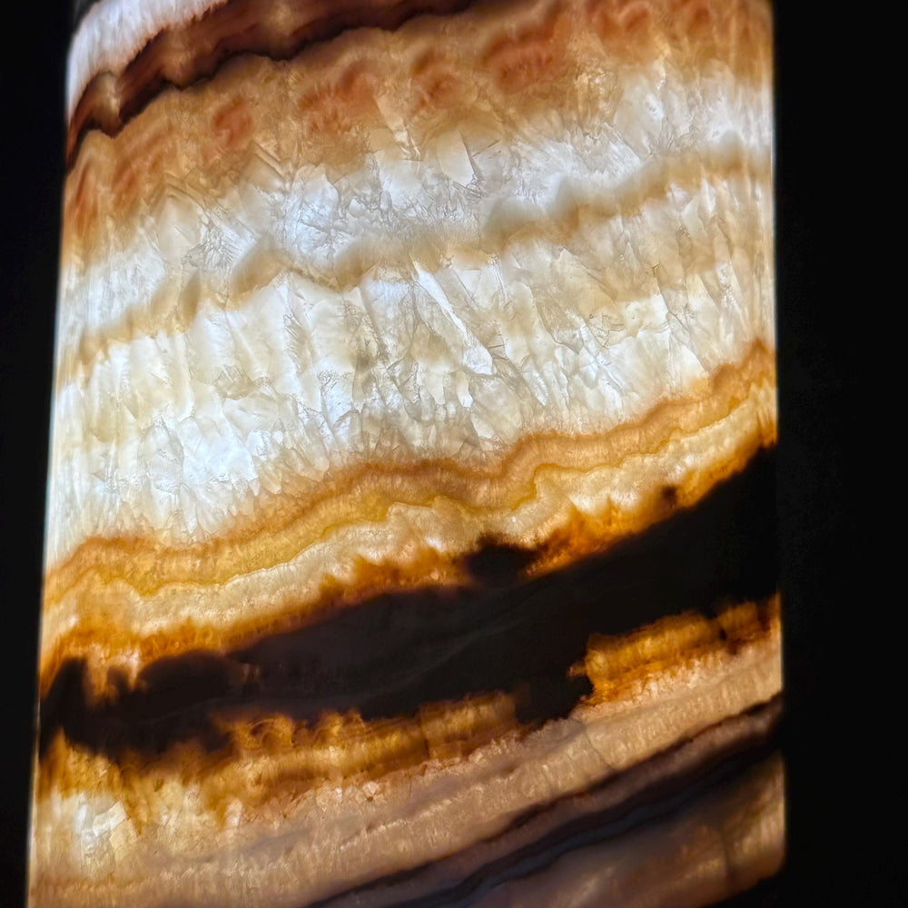 Large Handmade Onyx Table Lamp | Luxury Bedside Table Lamp | High End Housewarming Gift | Healing Crystal Decor