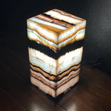Lámpara de Mesa de Ónix | Lámpara de Mesa de Noche de Lujo | Regalo de Inauguración de Casa de Alta Gama | Decoración de Cristal Sanador