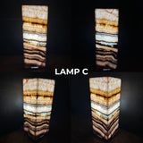 Onyx Table Lamp | Luxury Bedside Table Lamp | High End Housewarming Gift | Healing Crystal Decor