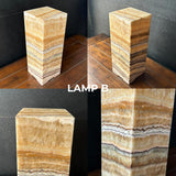 Onyx Table Lamp | Luxury Bedside Table Lamp | High End Housewarming Gift | Healing Crystal Decor