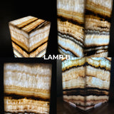 Onyx Table Lamp | Luxury Bedside Table Lamp | High End Housewarming Gift | Healing Crystal Decor