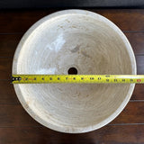 Handmade Travertine Stone Vessel Sink | Natural Rock Bathroom Sink | Modern Vanity Basin | One of a Kind Sink | Wabi Sabi