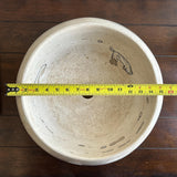 Travertine Round Vessel Sink, Natural Handcrafted Stone Bathroom Basin, Luxury Modern Vanity Sink