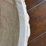 Handmade Travertine Stone Vessel Sink | Natural Rock Bathroom Sink | Rustic Modern Vanity Basin | One of a Kind Stone Sink | Wabi Sabi