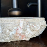Handmade Travertine Stone Vessel Sink | Natural Rock Bathroom Sink | Rustic Modern Vanity Basin | One of a Kind Stone Sink | Wabi Sabi