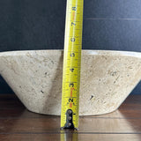 Handmade Travertine Stone Vessel Sink | Natural Rock Bathroom Sink | Modern Vanity Basin | One of a Kind Sink | Wabi Sabi