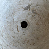 Handmade Travertine Stone Vessel Sink | Natural Rock Bathroom Sink | Modern Vanity Basin | One of a Kind Sink | Wabi Sabi