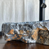 Gray Rustic Marble Stone Sink | Handmade & Natural | Luxury