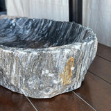 Gray Rustic Marble Stone Sink | Handmade & Natural | Luxury