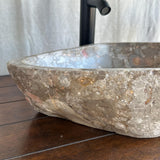 River Stone Sink | Luxury Handmade Natural Stone Over the Counter Sink