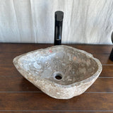 River Stone Sink | Luxury Handmade Natural Stone Over the Counter Sink