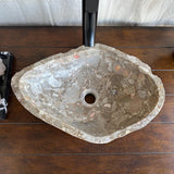 River Stone Sink | Luxury Handmade Natural Stone Over the Counter Sink