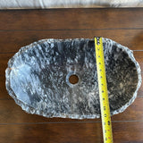 Gray Rustic Marble Stone Sink | Handmade & Natural | Luxury