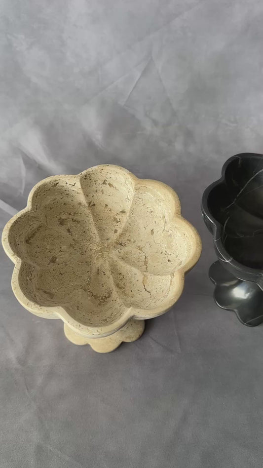 Scalloped Pedestal Bowl