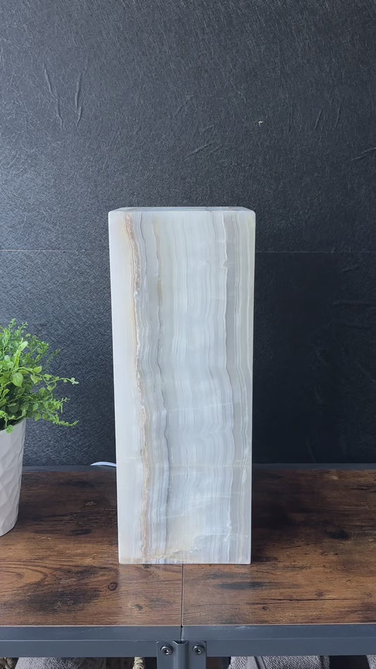 White Onyx Lamp